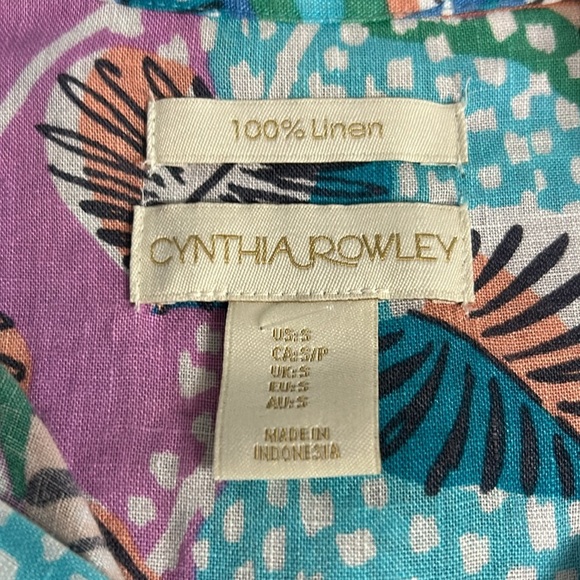 Size S Cynthia Rowley, 100% linen - Picture 3 of 7